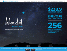 Tablet Screenshot of bluedotlaw.com